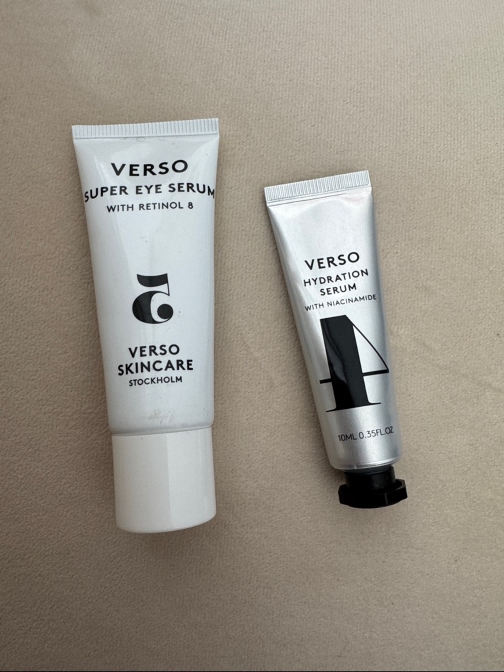 verso face & Eye Serum Duo -travel size new